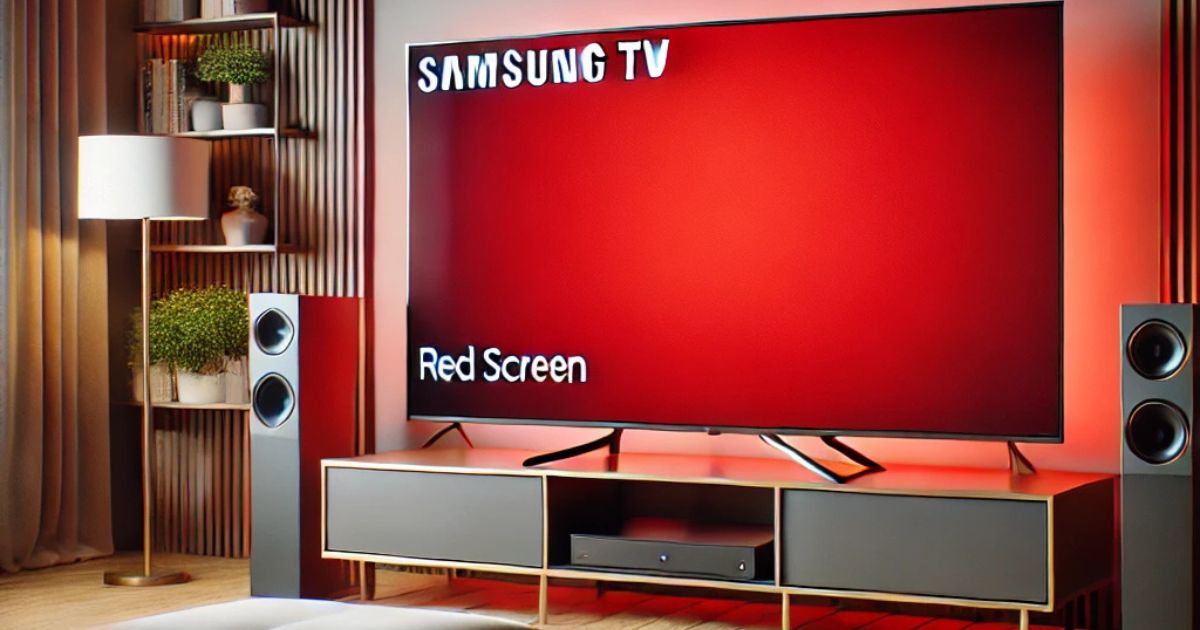 Samsung TV Red Screen