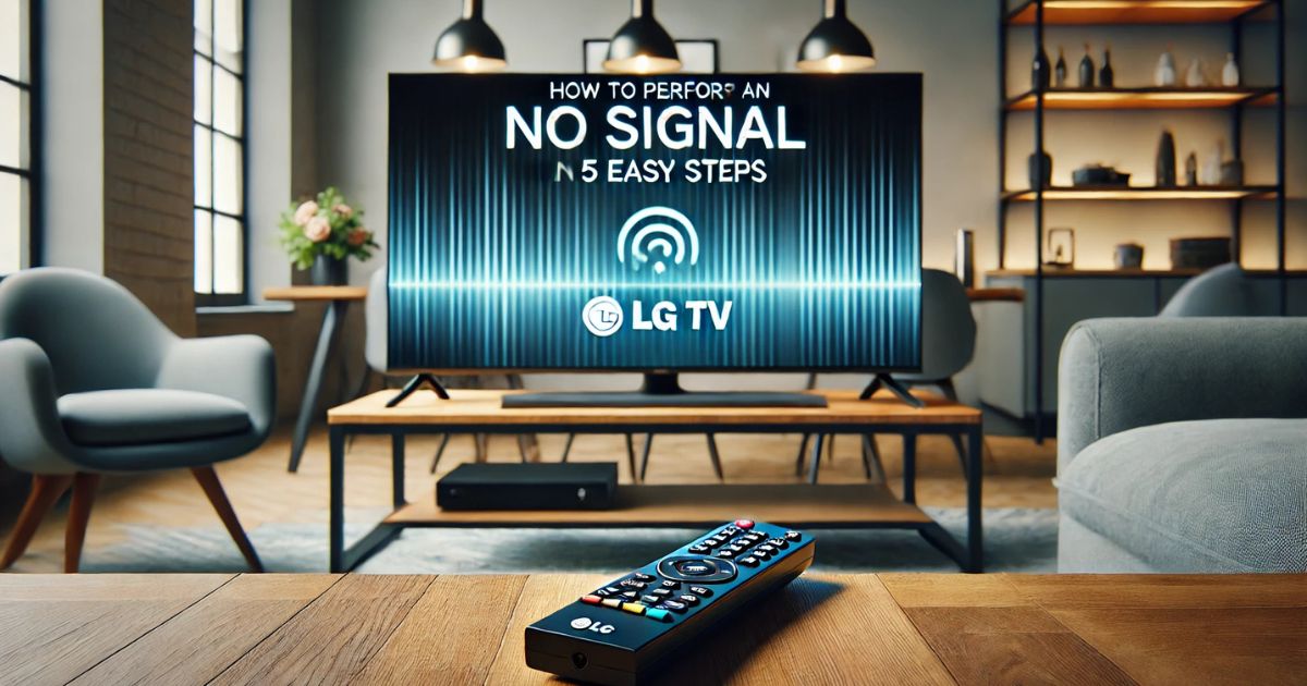 LG TV no signal fix