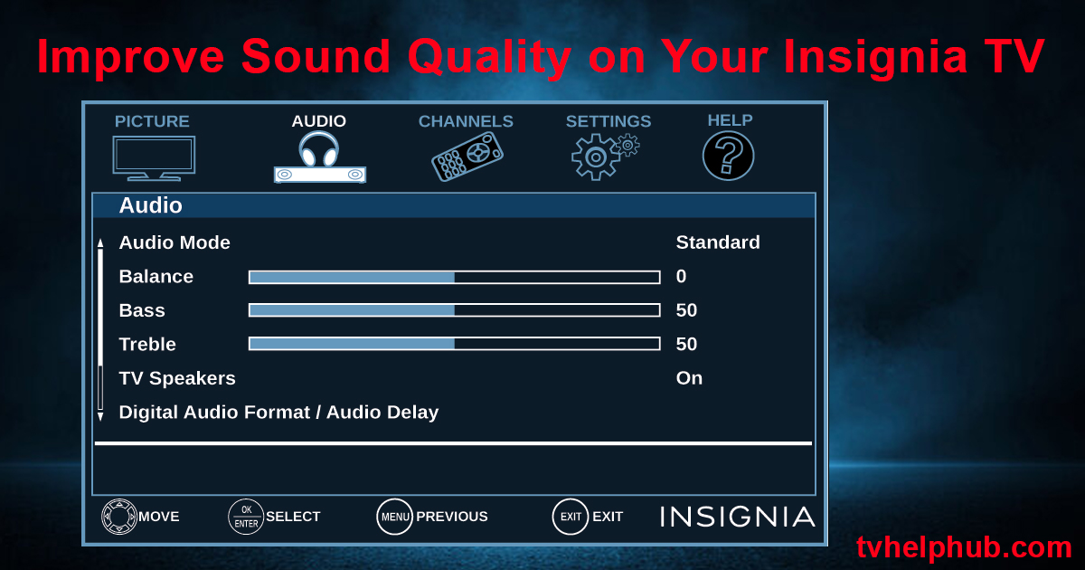 Improve Sound Quality on Your Insignia TV