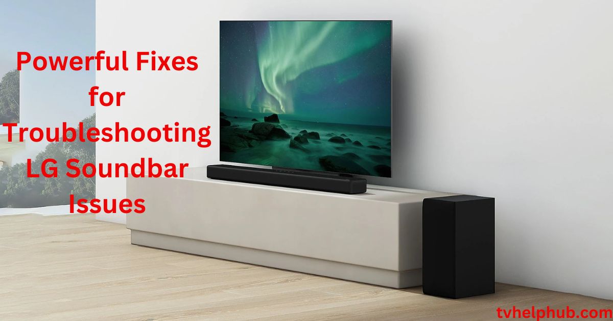 Powerful Fixes for Troubleshooting LG Soundbar Issues