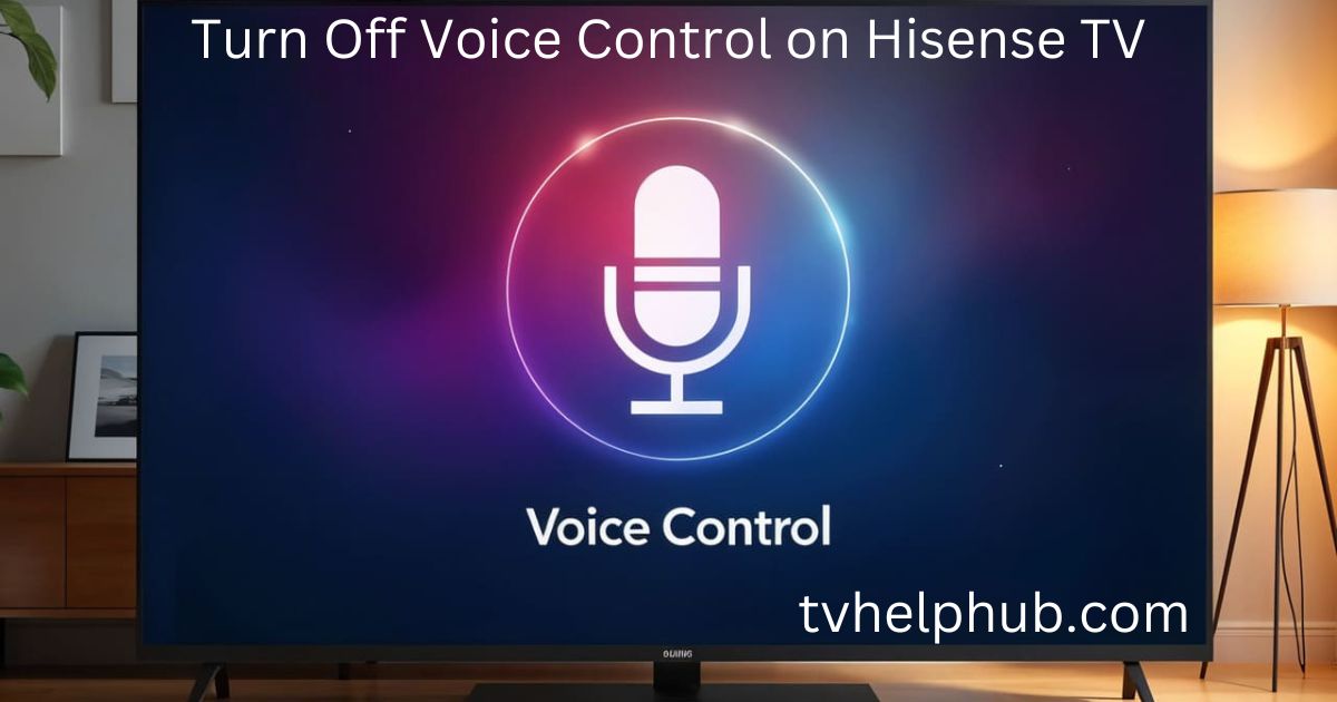 Turn Off Voice Control on Hisense TV