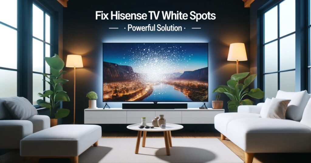 How to Fix Hisense TV White Spots